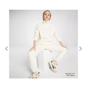 CALIA Women's Everyday Fleece Oversized Turtleneck & Sweatpants | Size: S